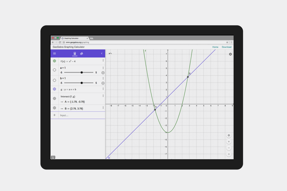 Wir lernen online GeoGebra